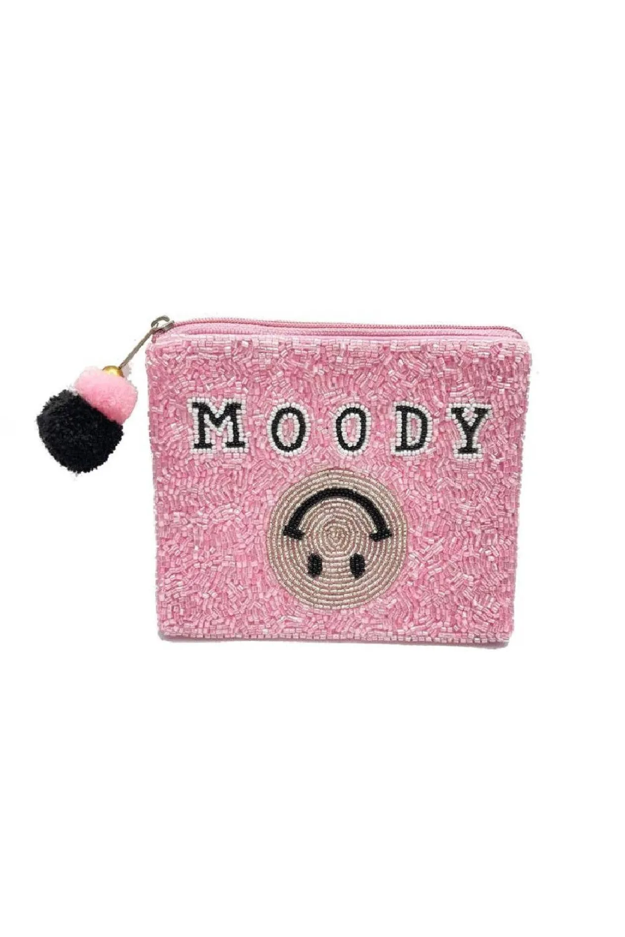 Moody Beaded Pouch Bag