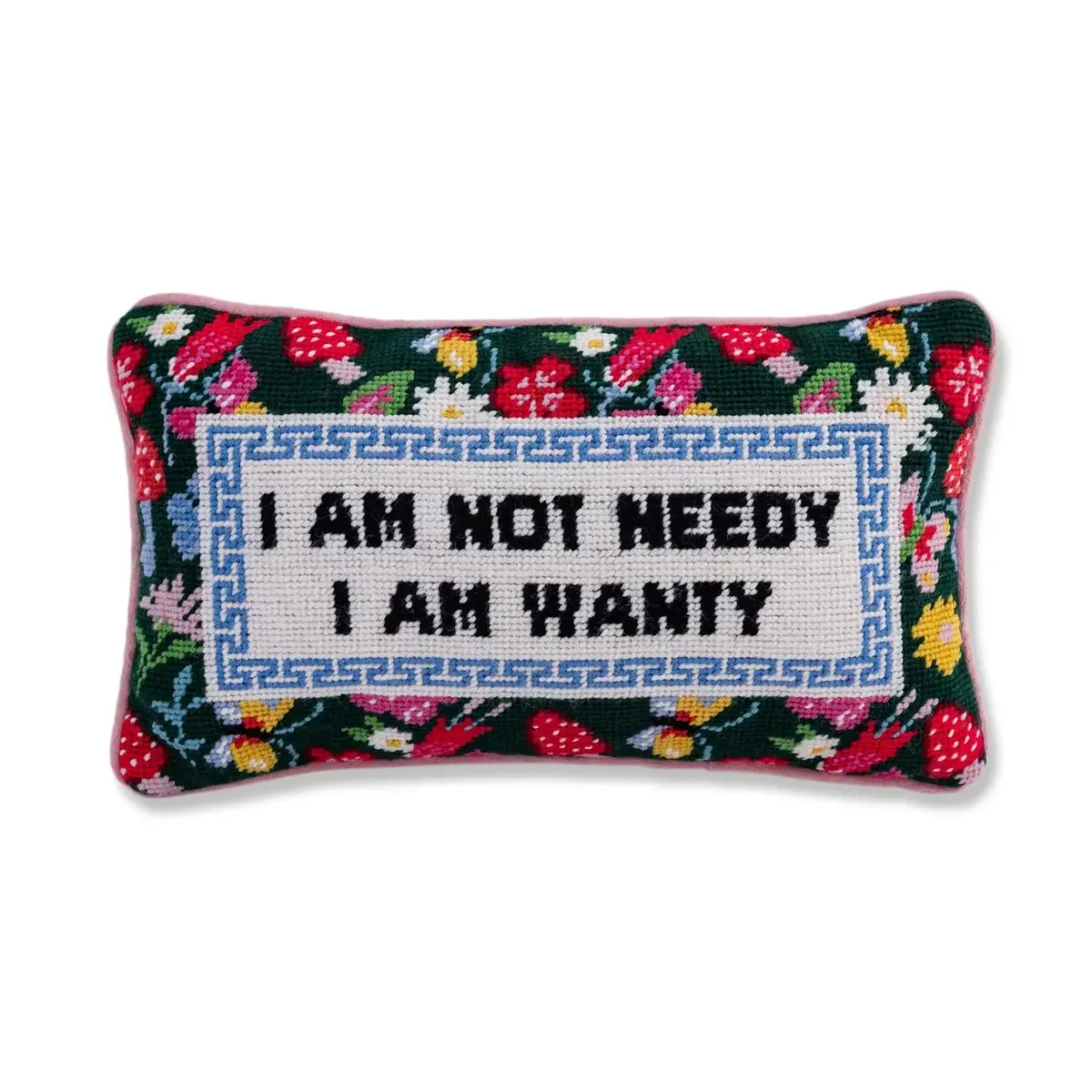 Not Needy Needlepoint Pillow