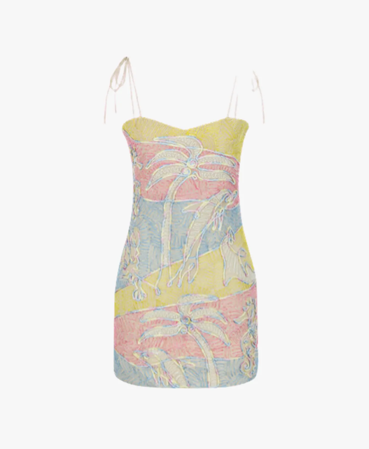 Oceanus Elodie Embroidered Dress