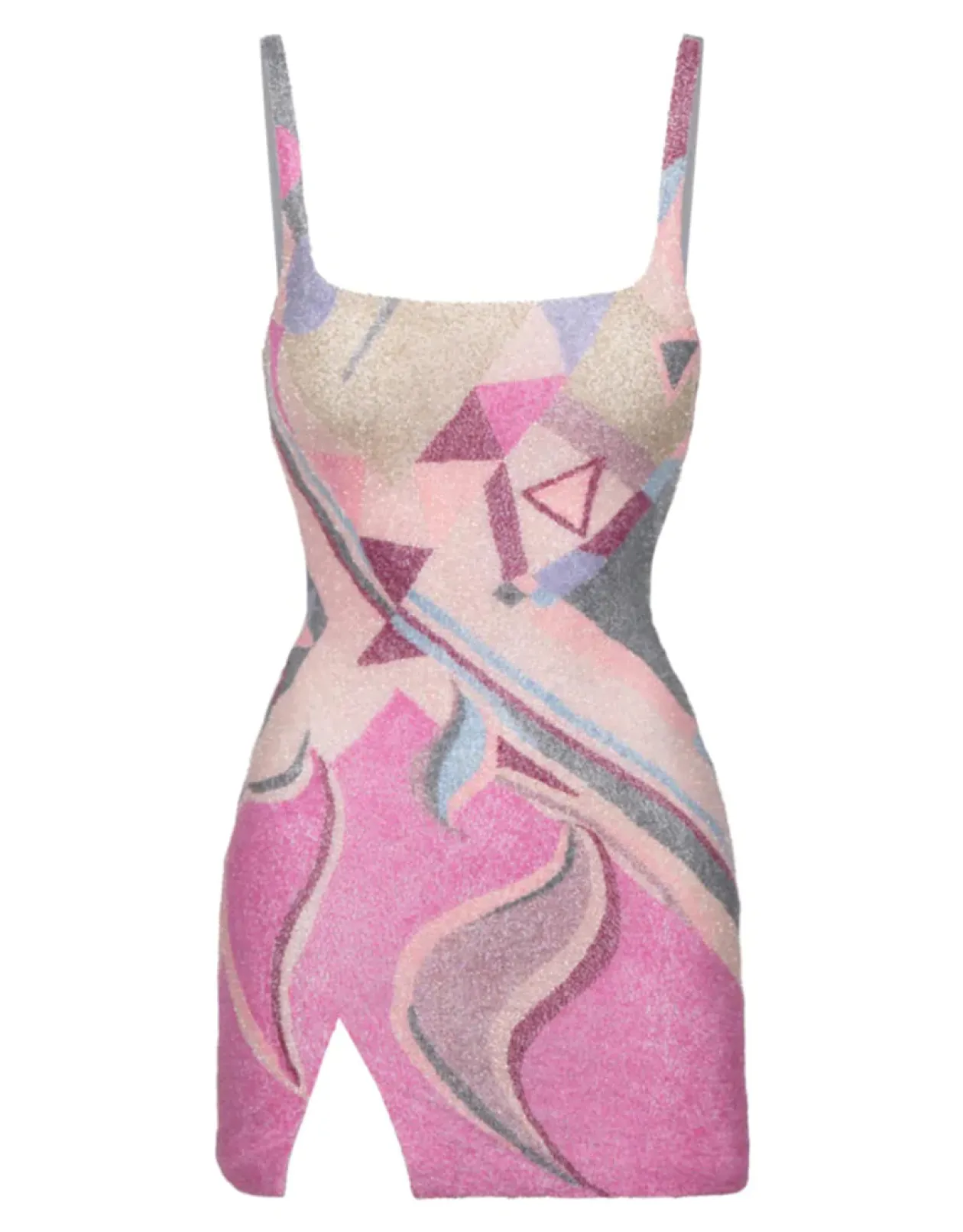 Oceanus Sofia Crystal Embroidered Dress