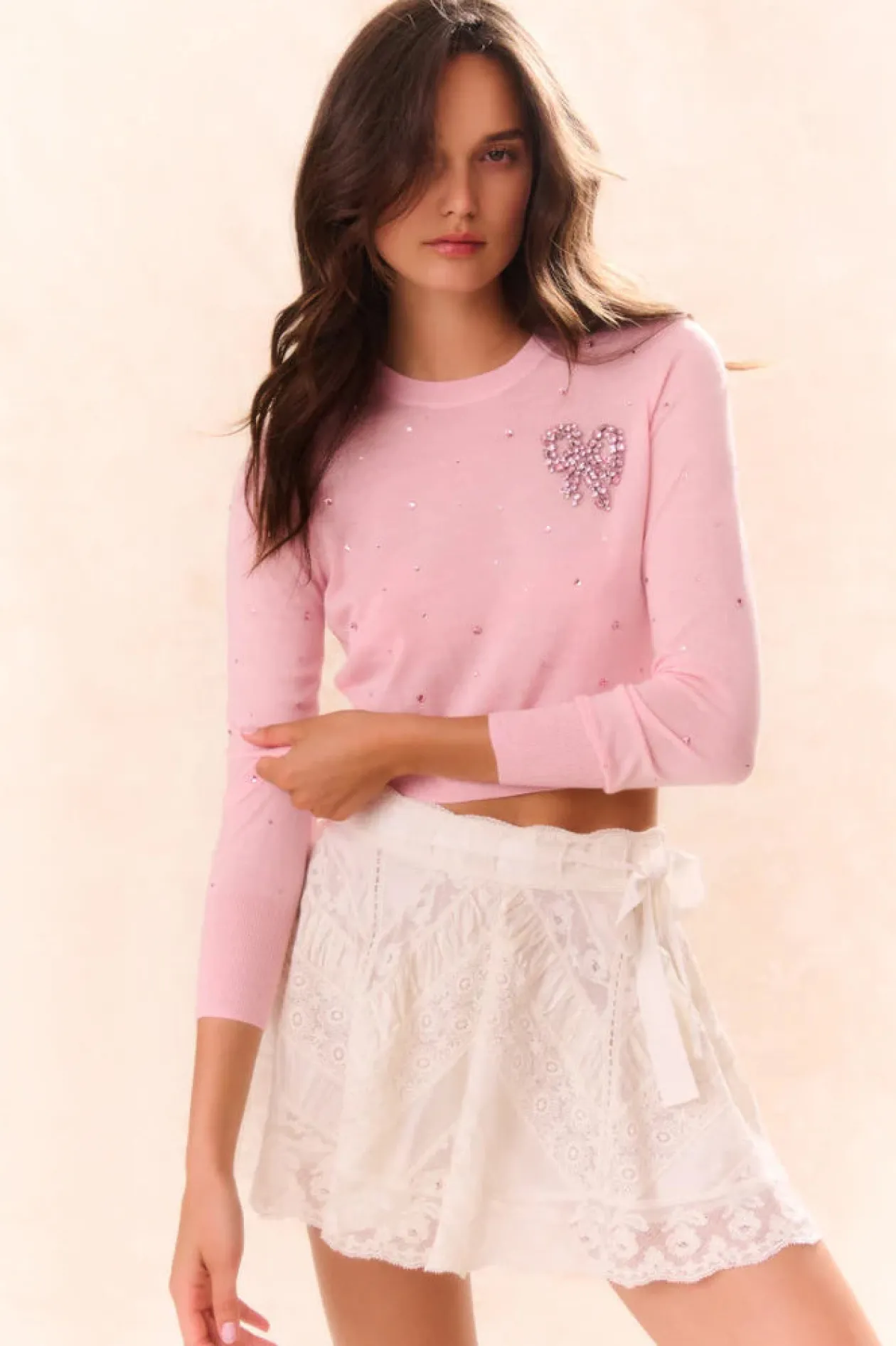 Pammie Pullover in Pink Frosting