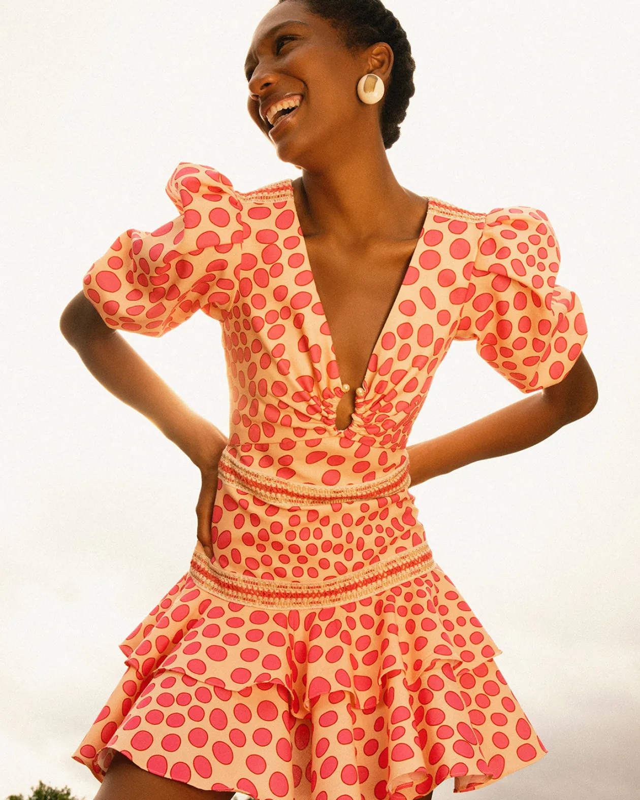 PatBo Bossa Lace Trim Mini Dress