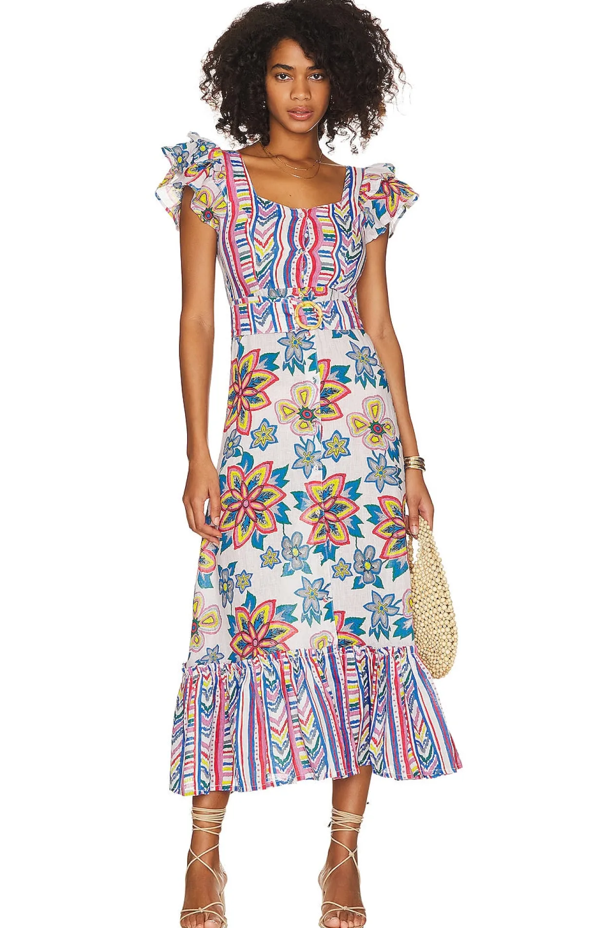 Place Nationale La Lavande Maxi Dress in Retro Flower