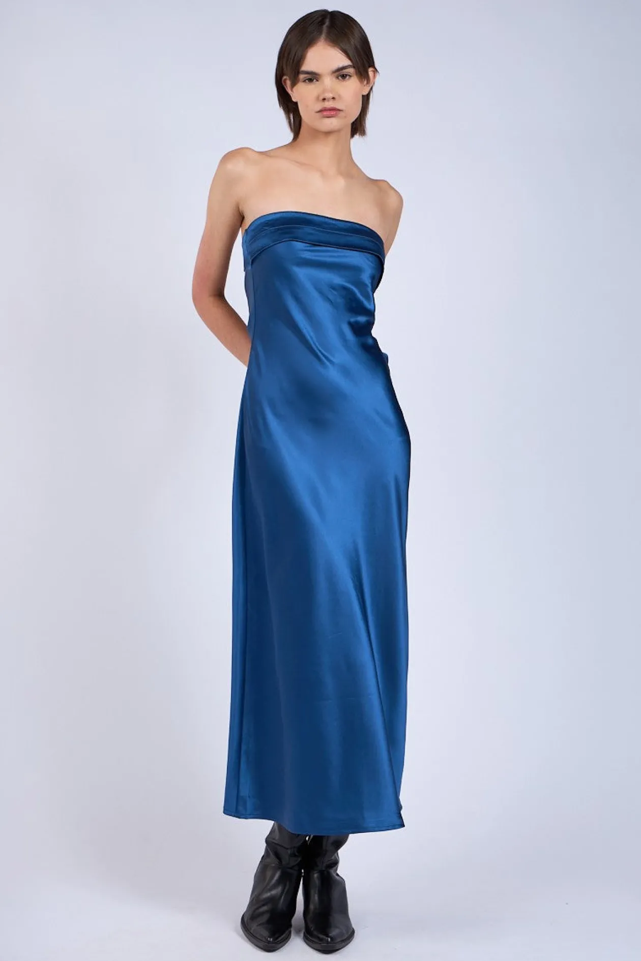 Renna Strapless Midi Dress