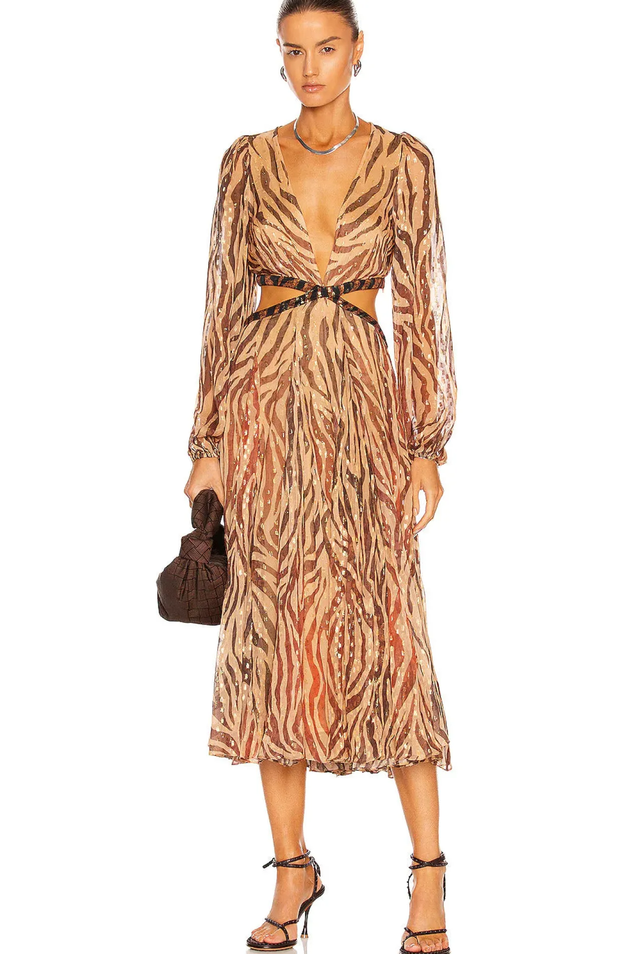 Rococo Sand Aine Midi Dress in Tan