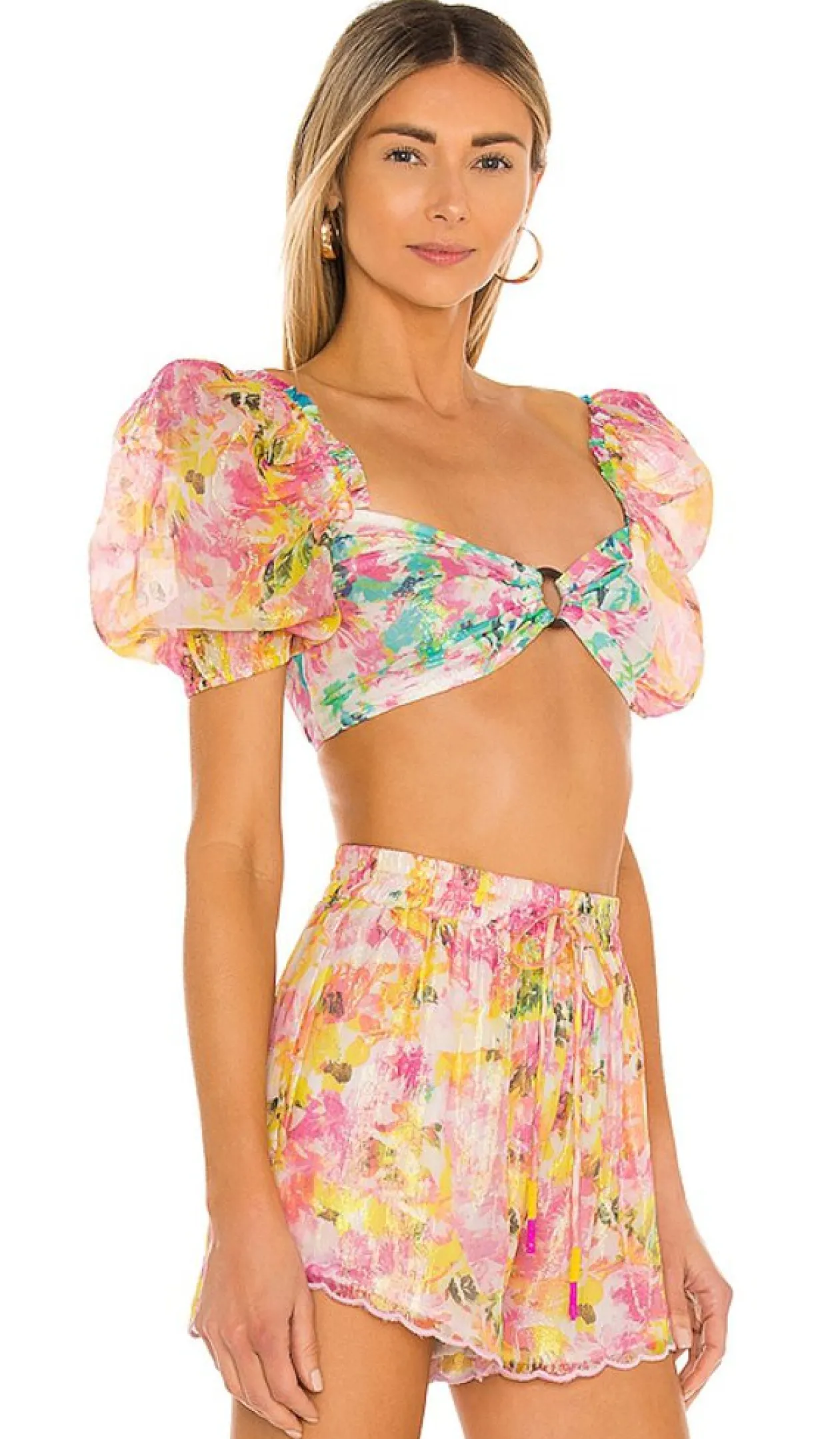 Rococo Sand Nesh Crop Top