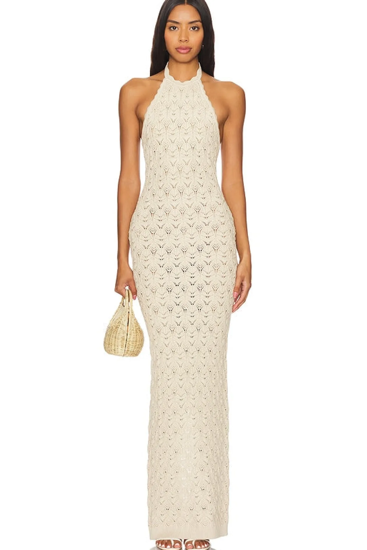 Ronny Kobo Kaiden Knit Dress in Ecru