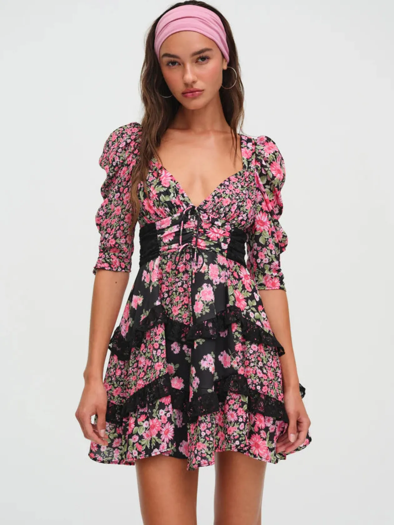 Rosalyn Mini Dress in Black