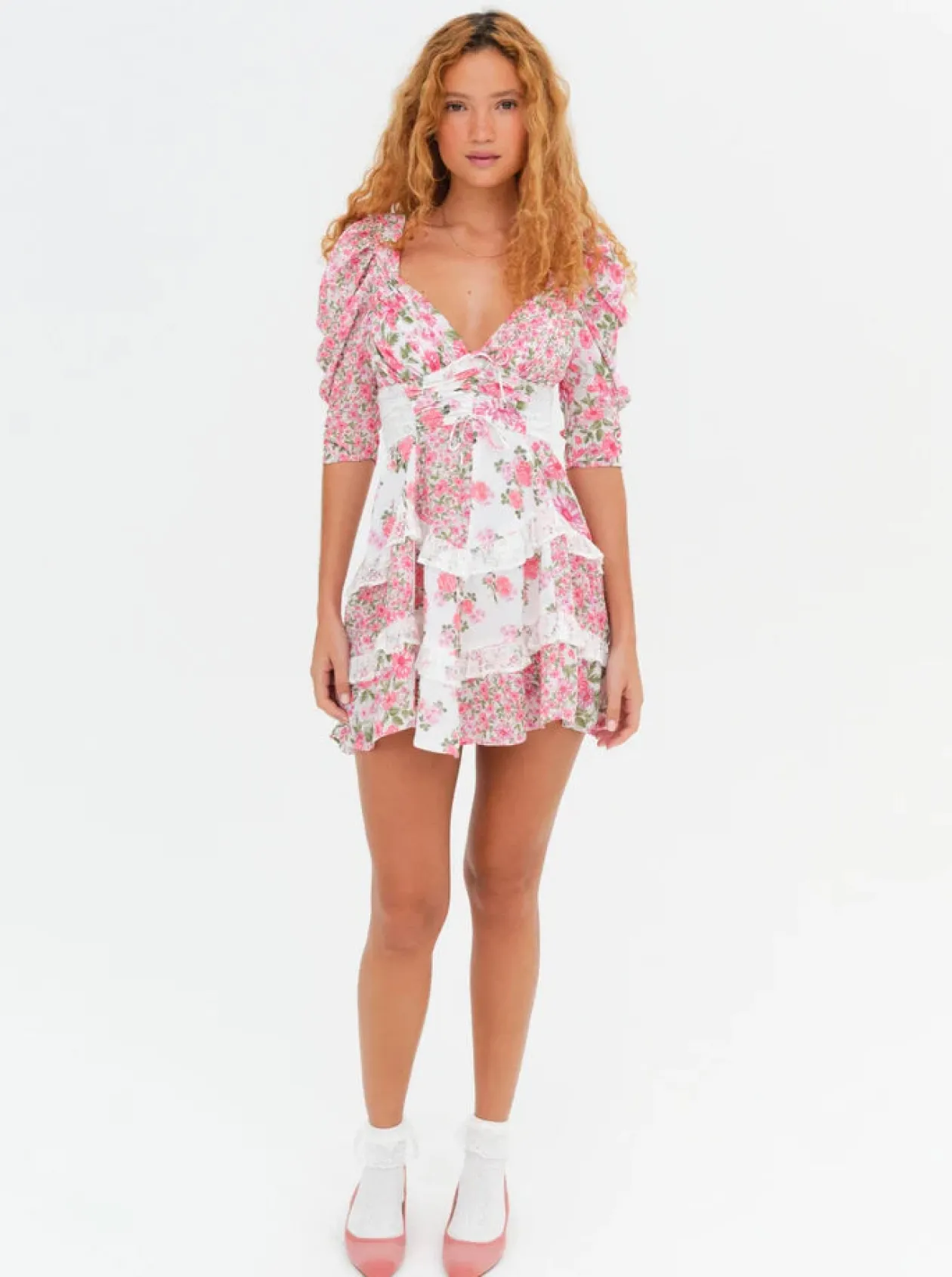 Rosalyn Mini Dress in Pink