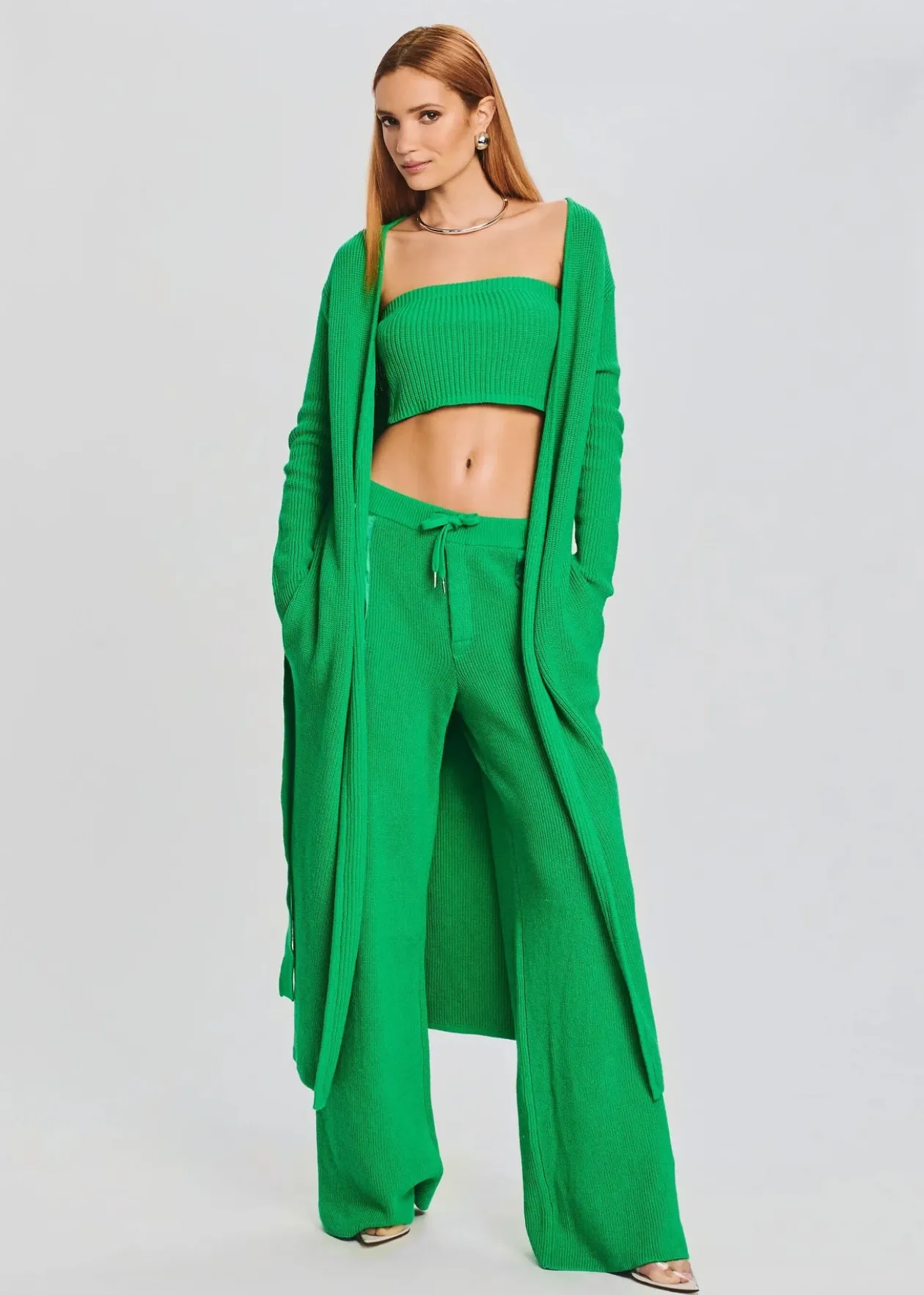 Ser.O.Ya Kamila Cardigan in Kelly Green