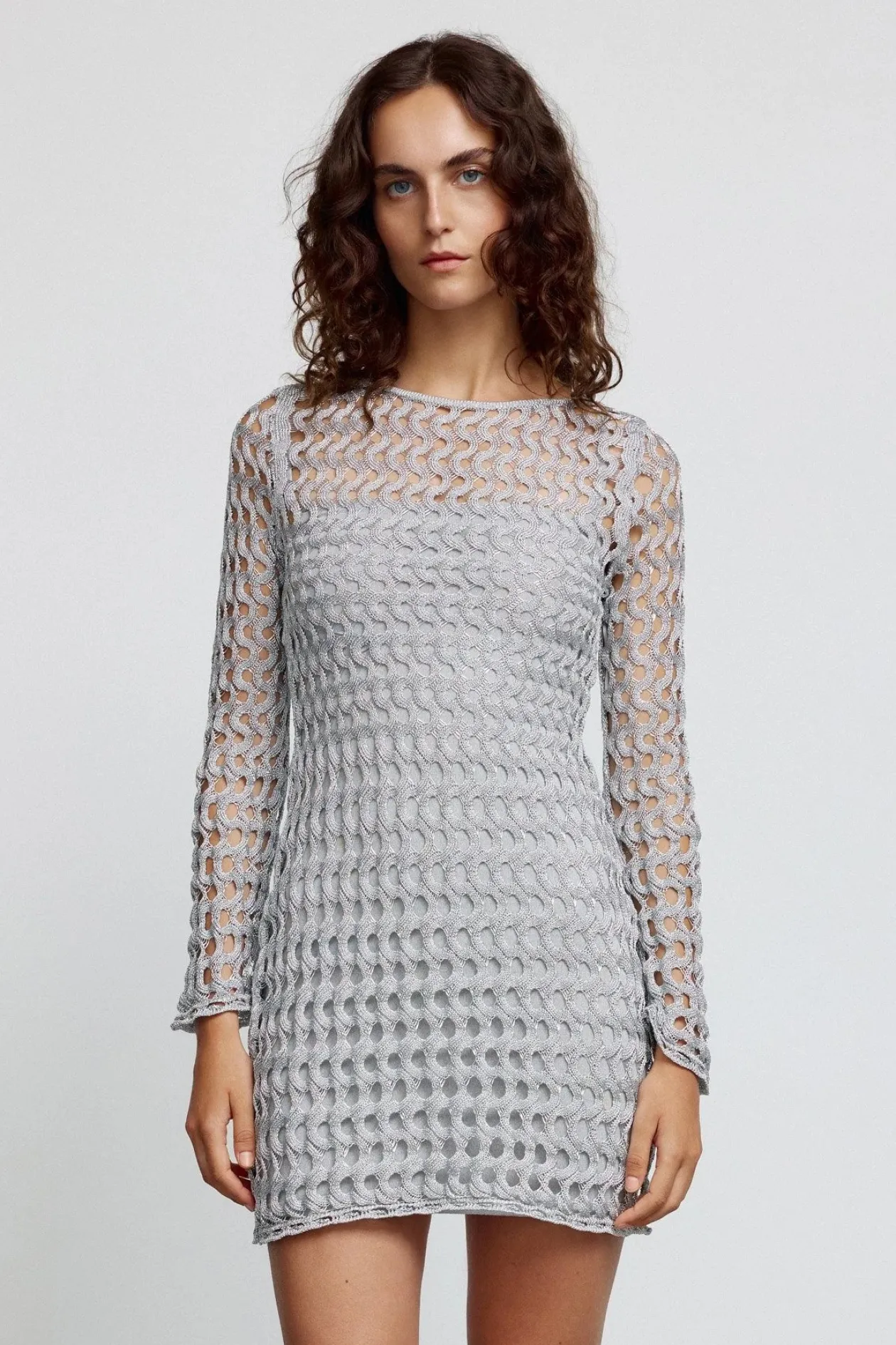 Significant Other Adley Mini Dress in Silver