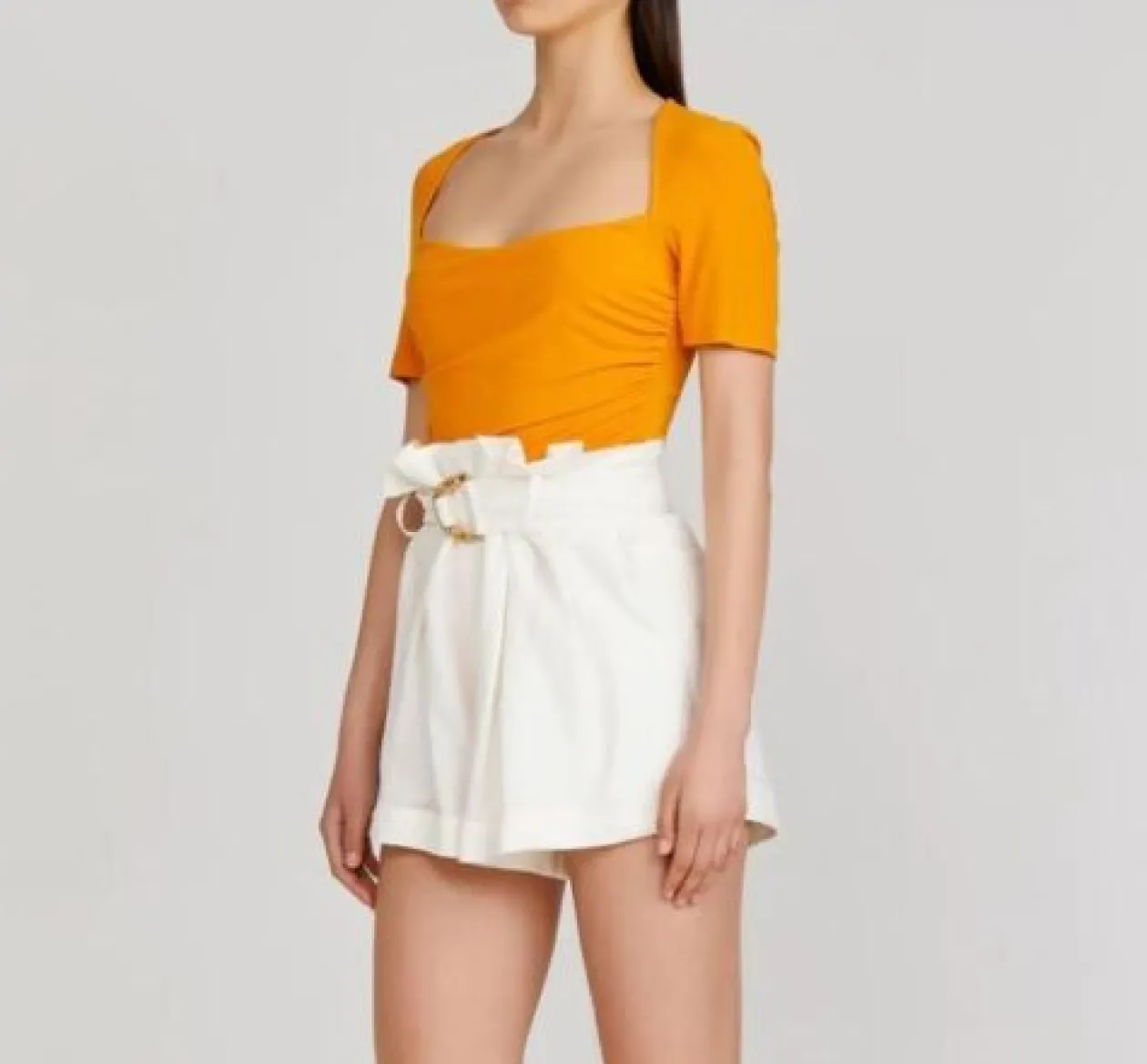 Significant Other Cecile Shorts in Ivory with Belt