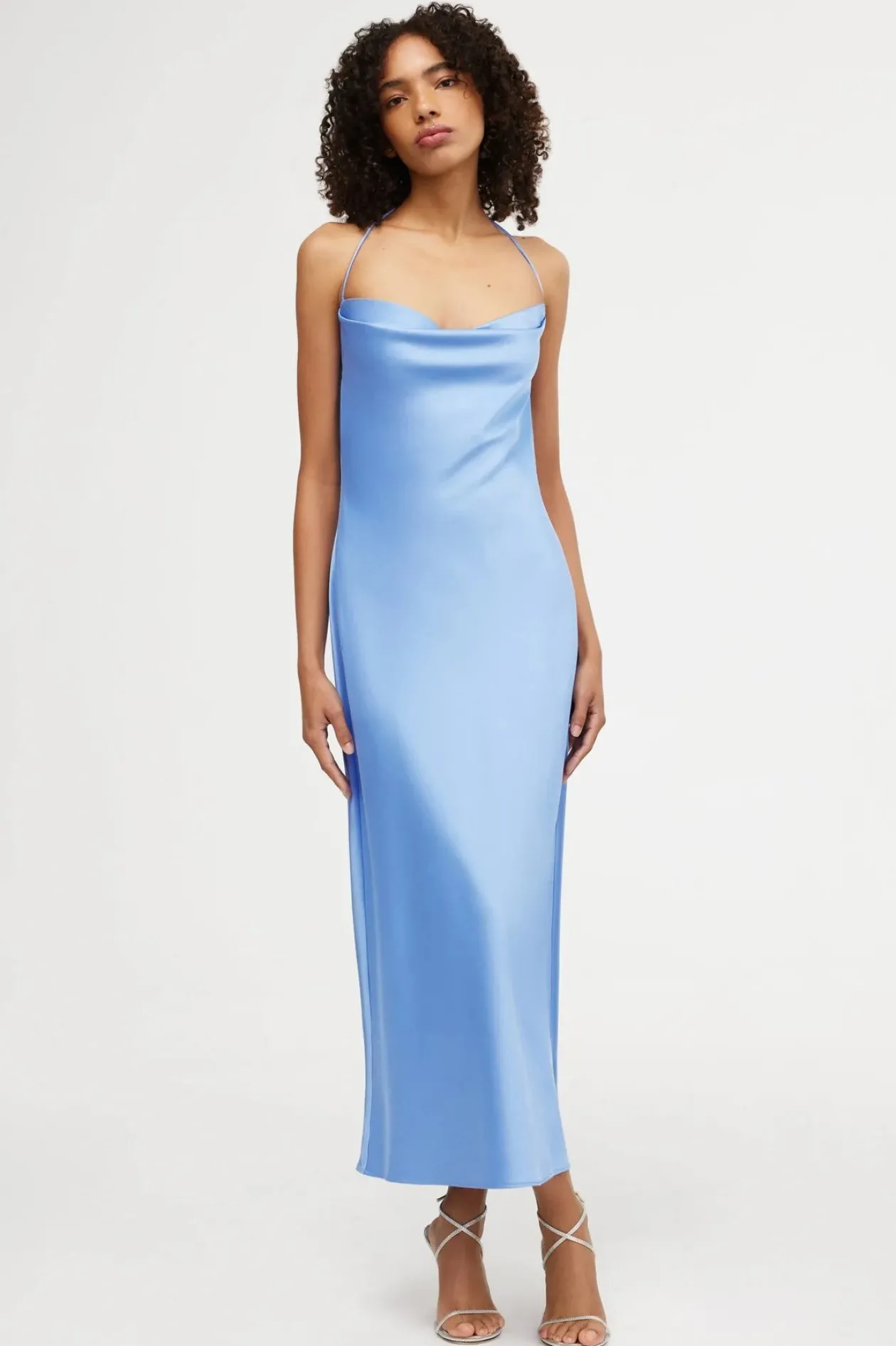 Significant Other Danika Cowl Dress in Bluebell