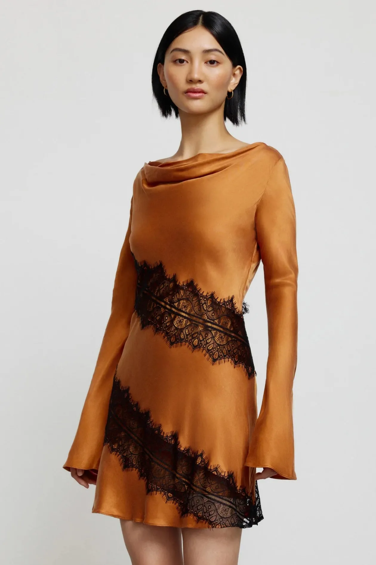 Significant Other Helaina Mini Dress in Caramel