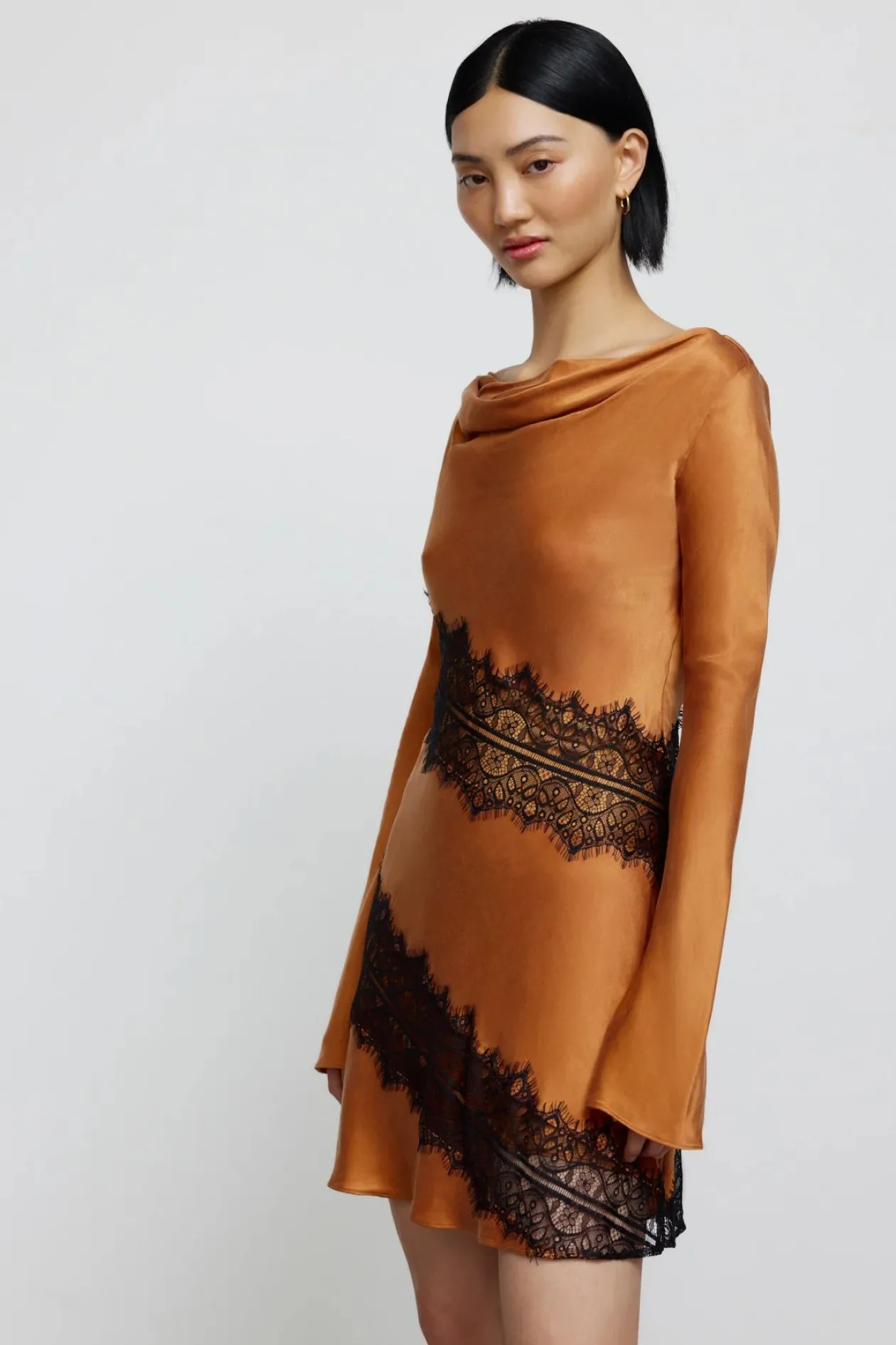 significant_other_helaina_1.webp Significant Other Helaina Mini Dress in Caramel