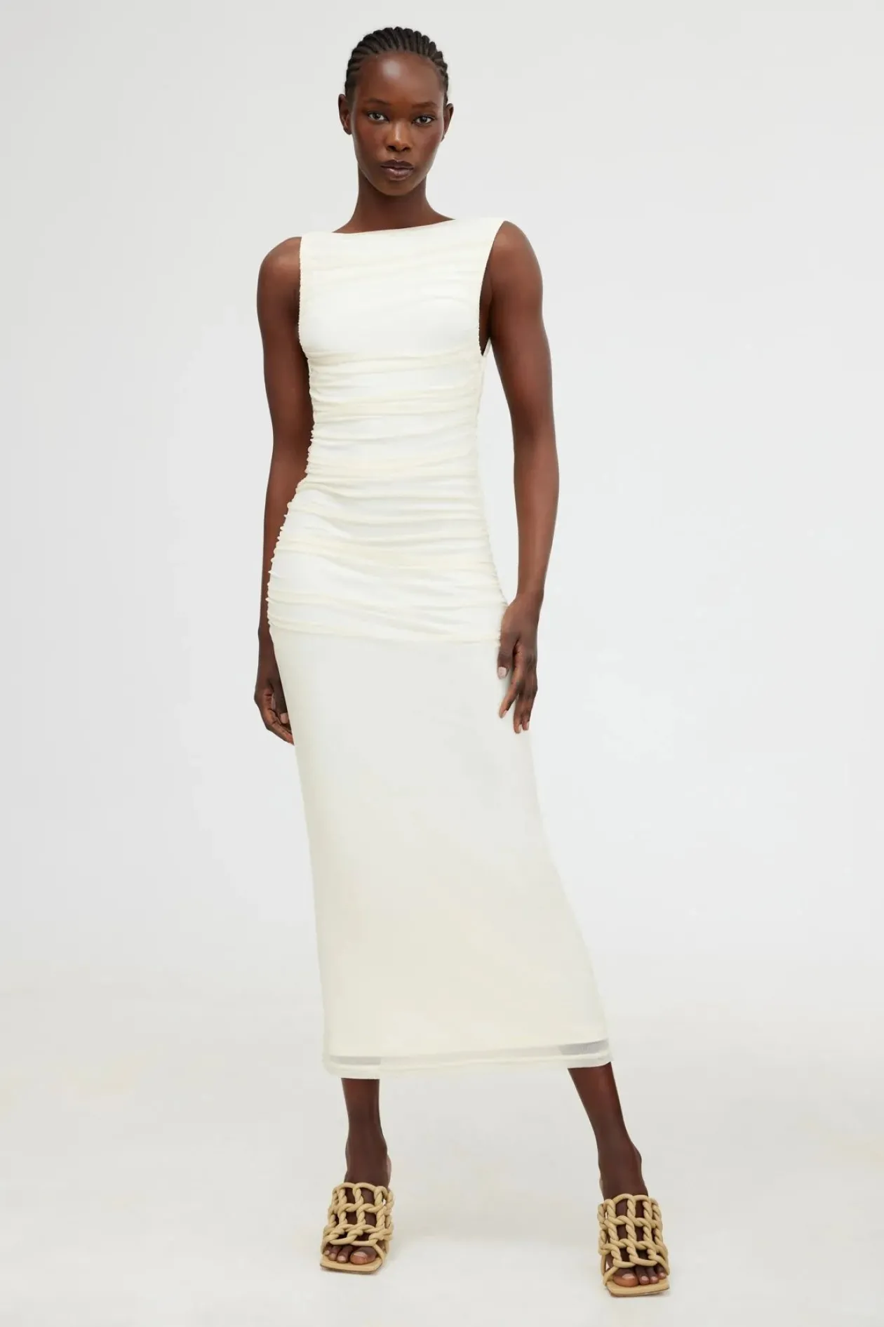 Significant Other Saria Midi Dress in Oat