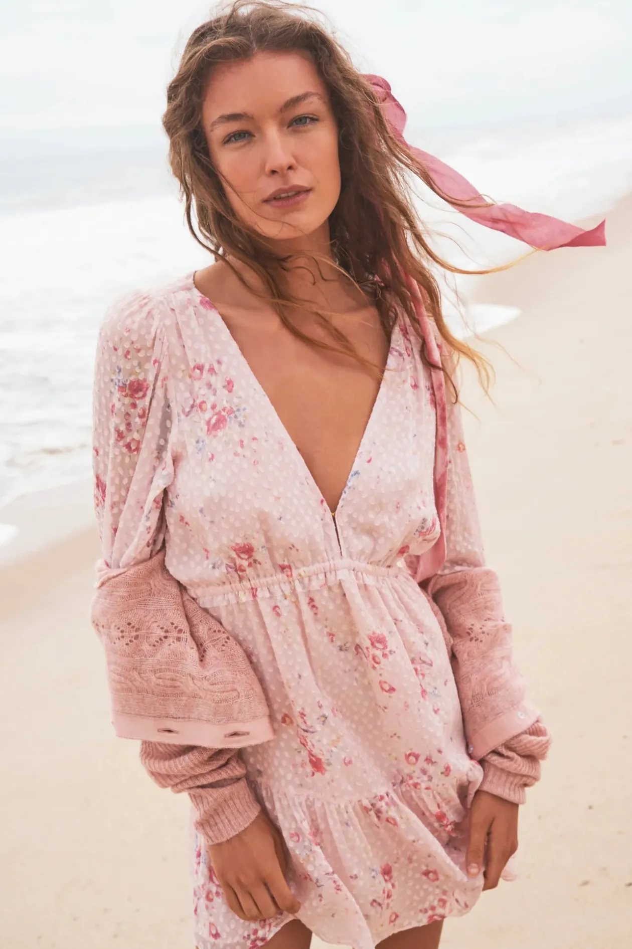 Siriana Mini Dress in Bubbly Pink