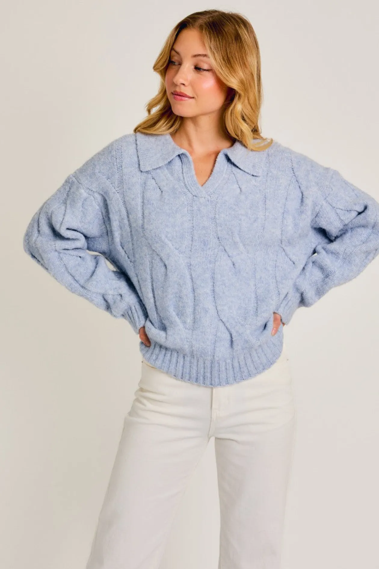Smooth Sailing Collared Sweater