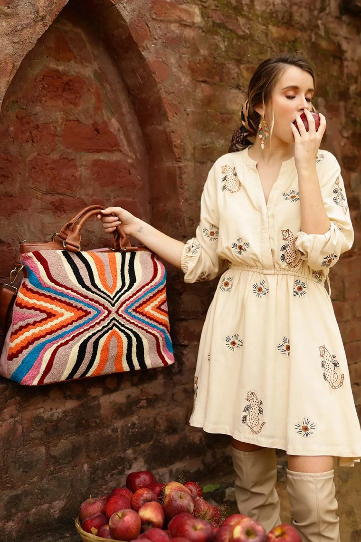 Soho Hand Tufted Weekender Bag