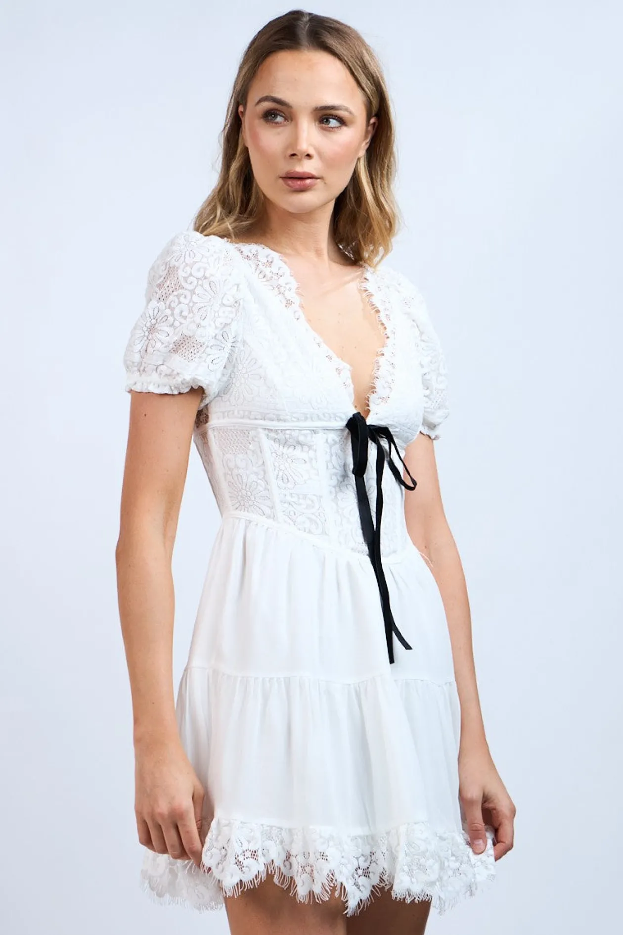 Sophia Lace Mini Dress