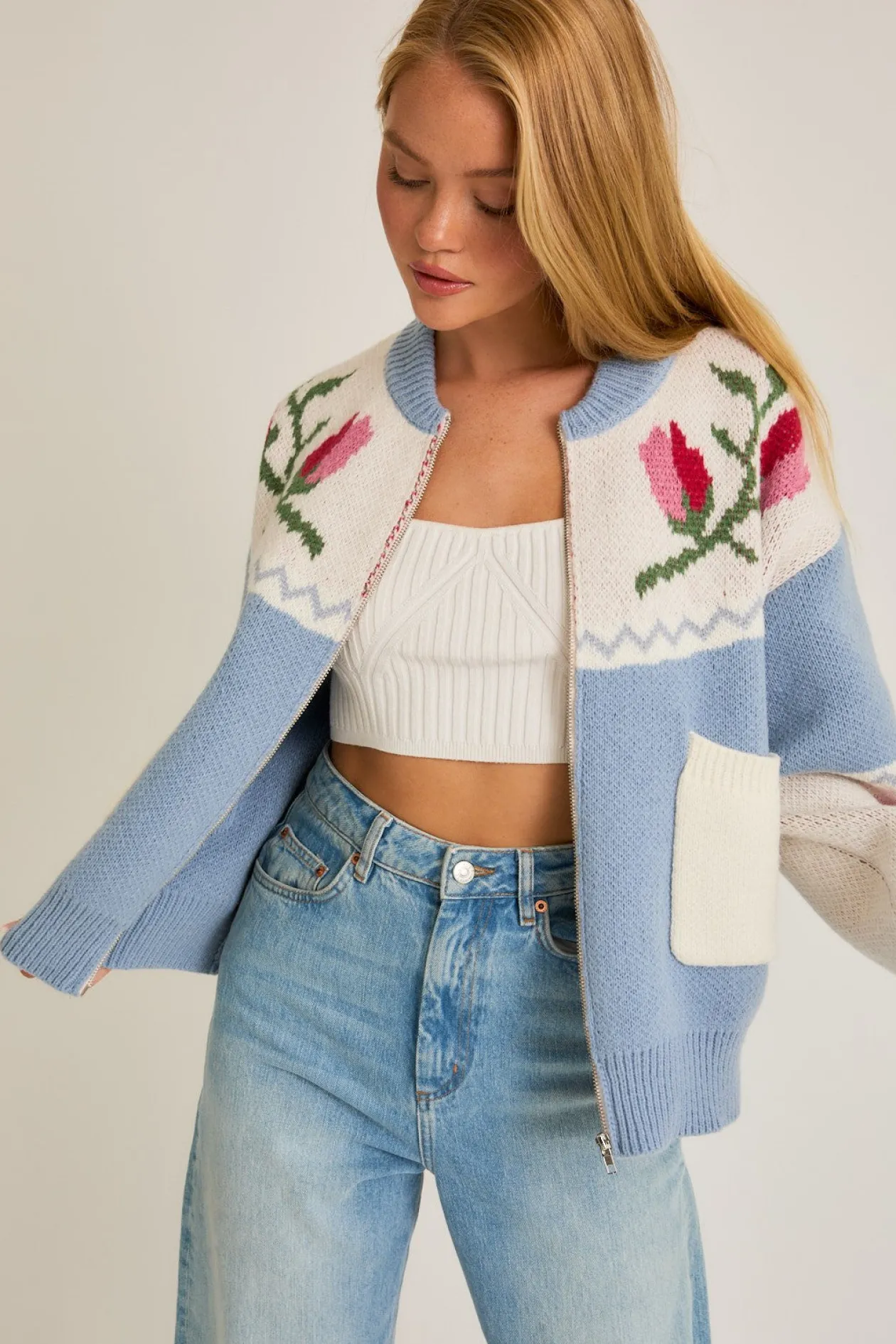 Spring Garden Sweater Jacket