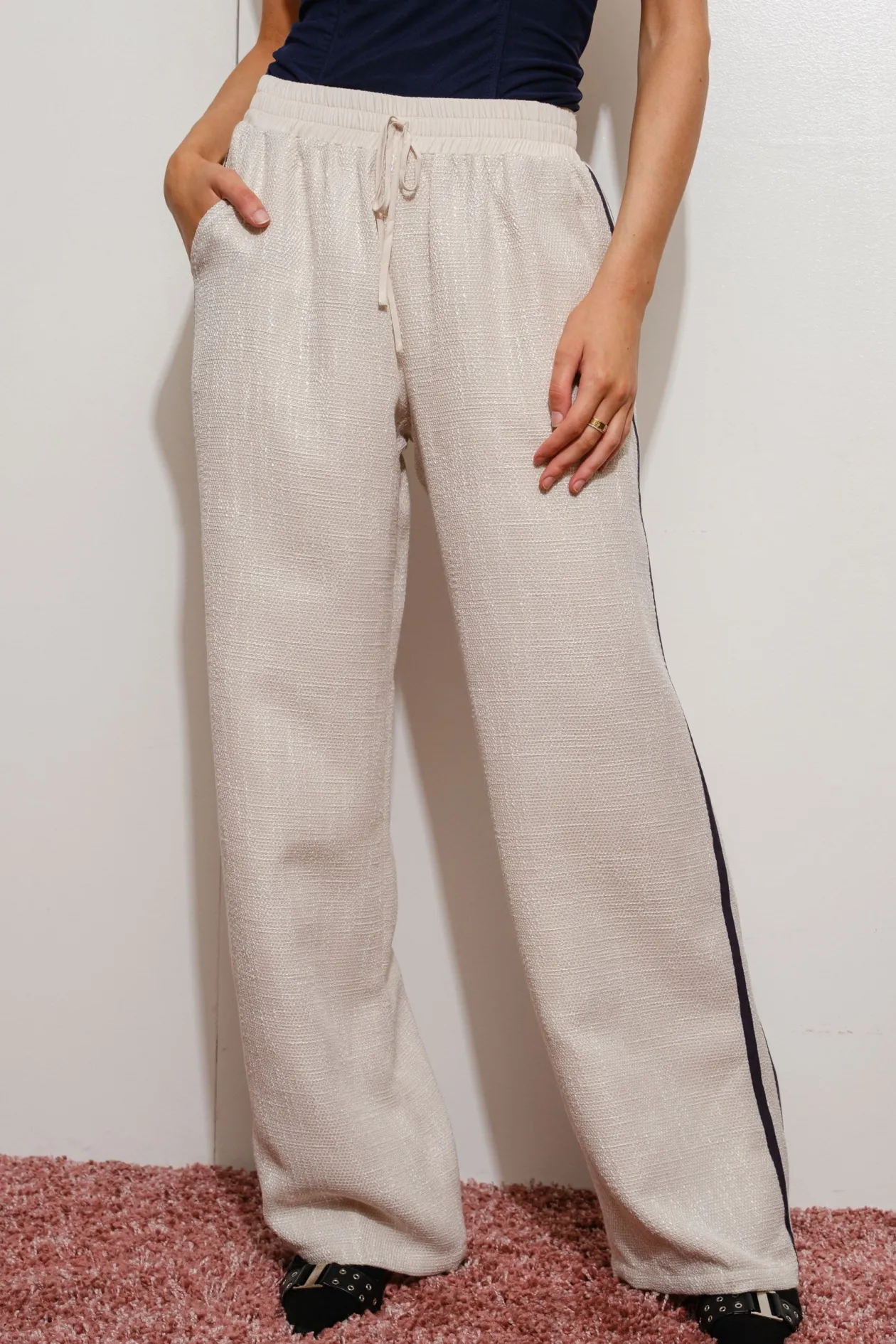 Tweed Track Pants