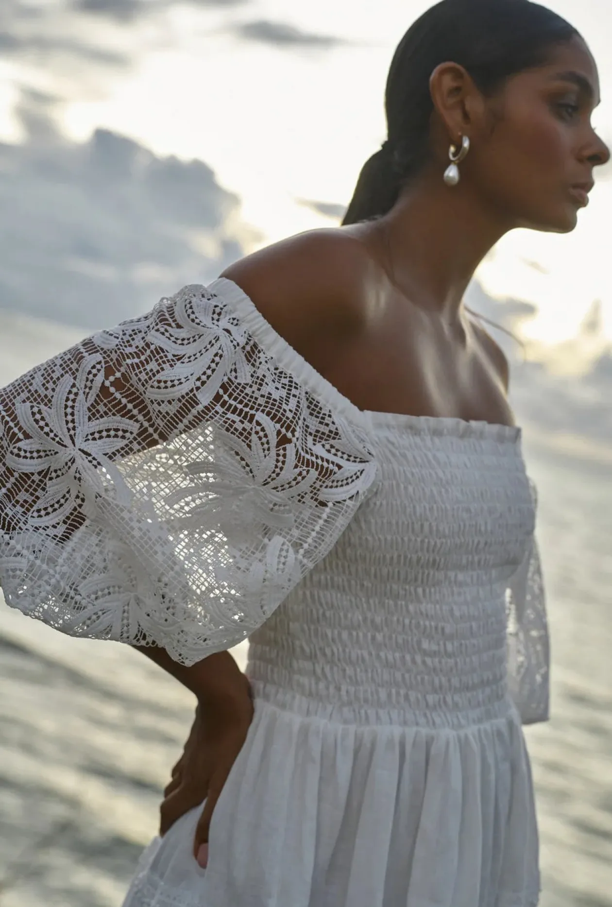 Waimari Ancora Mini Dress in White