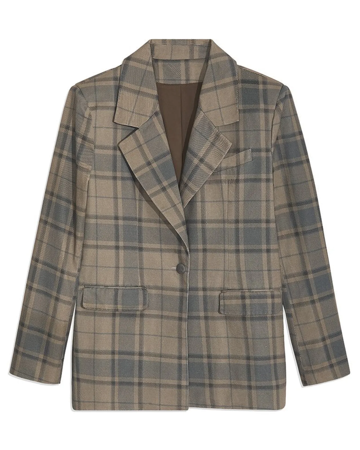 WeWoreWhat Oversized Blazer in Cool Plaid